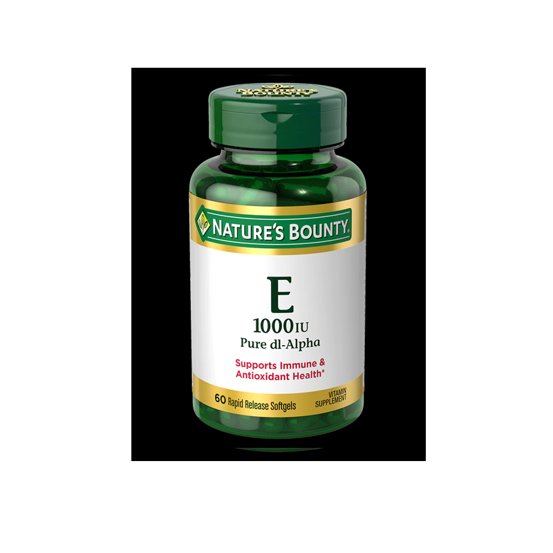 Nature's Bounty Vitamin E 1000 IU -60 Softgels