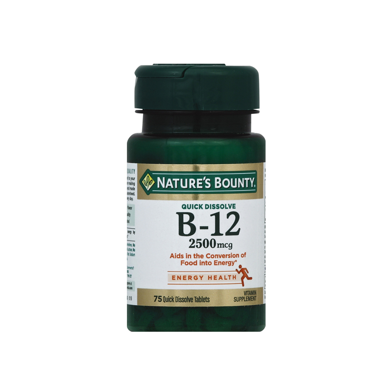 Nature's Bounty Vitamin b-12 2500mcg 75 Quick Dissolve