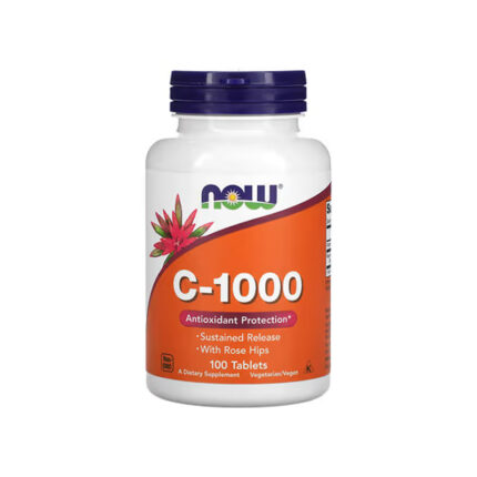 Now Vitamin C-1000 with Rose Hips -100 Tablets