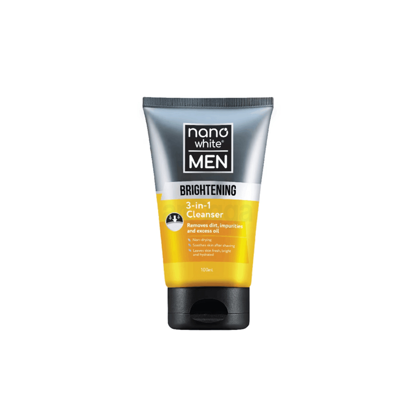 Nano White Men Brightening 3in1 Cleanser 100ml