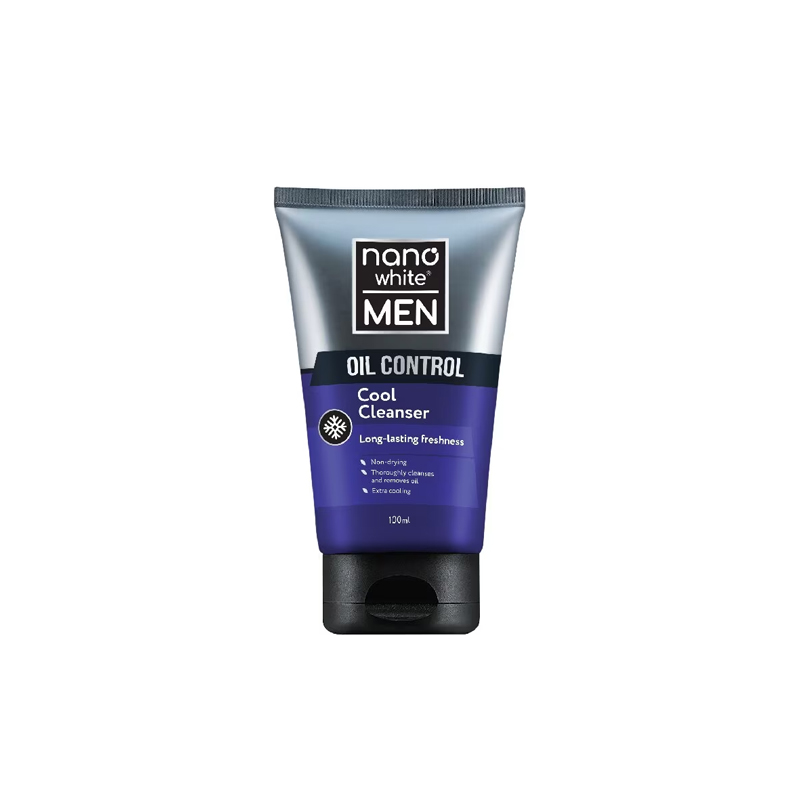 Nano White Men Oil Control Cool Cleanser 100ml
