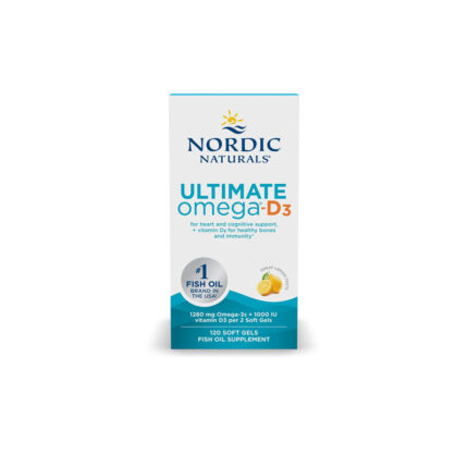 Nordic Naturals Ultimate Omega-D3, Lemon Flavor - 120 Soft Gels