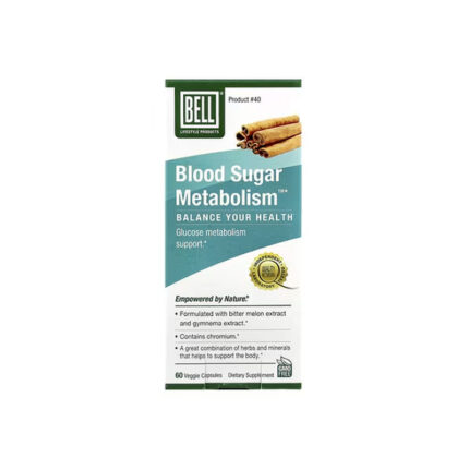 Bell Lifestyle Blood Sugar Metabolism 60 Veg Capsules