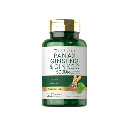Carlyle Panax Ginseng & Ginkgo 5000mg 120 Vegetarian Capsules