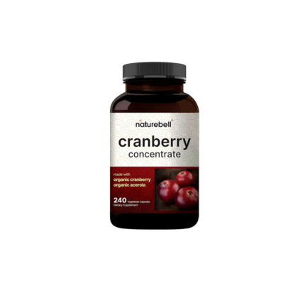 NatureBell Cranberry Pills 36,000mg with Acerola, 240 Veggie Capsules
