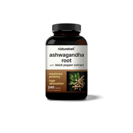NatureBell Ashwagandha with Black Pepper, 240 Capsules