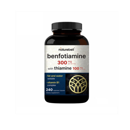 NatureBell Benfotiamine 300mg with Thiamine 100mg 240 Veggie Capsules