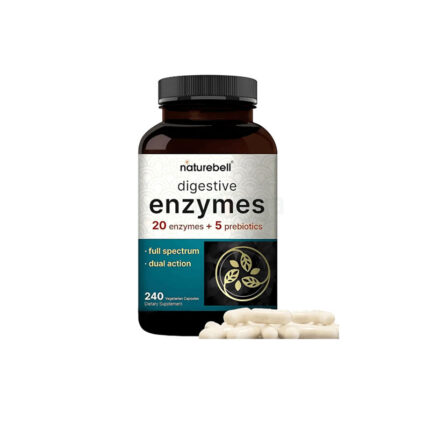 NatureBell Digestive Enzymes with Prebiotics and Prebiotics 240 Capsules