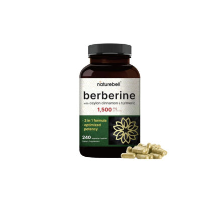 Naturebell Berberine Supplement 1500mg 240 Veggie Capsules