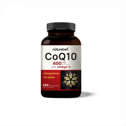 Naturebell CoQ10 400mg with Omega 3 Fatty Acids, 240 Capsules