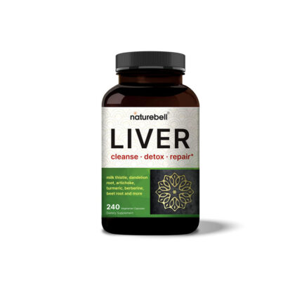 Naturebell Liver Cleanse Detox & Repair Supplement, 240 Veggie Capsules