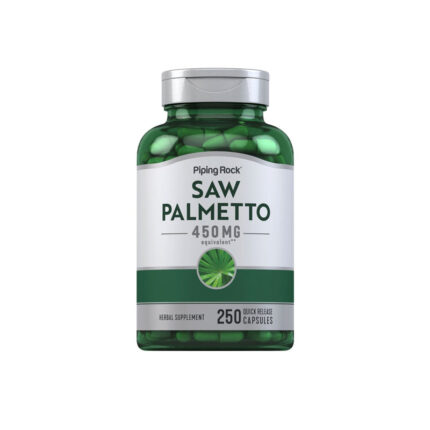 Piping Rock Saw Palmetto for Men and Women, 450 mg, 250 Capsules