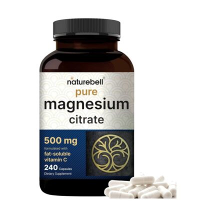 NatureBell Magnesium Citrate 500mg, 240 Capsules