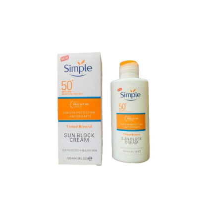 Simple Tinted Mineral Sun Block Cream 125ml