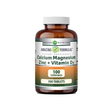 Amazing Formulas Calcium Magnesium Zinc + Vitamin D3, Bone & Immune Support - 300 Tablets