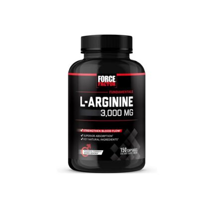 Force Factor Fundamentals L-Arginine 3,000 MG, Blood Flow & Performance Support - 150 Capsules