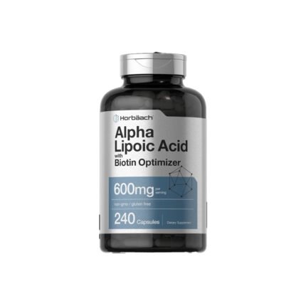 Horbaach Alpha Lipoic Acid with Biotin Optimizer 600 mg - 240 Capsules