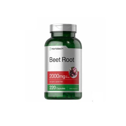 Horbaach Beet Root 2,000 mg, Circulation & Stamina Support - 220 Capsules