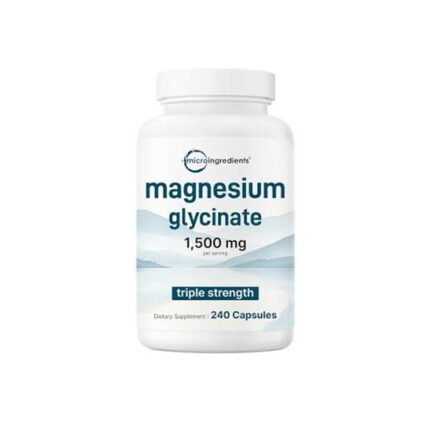 Micro Ingredients Magnesium Glycinate Triple Strength 1,500 mg - 240 Capsules