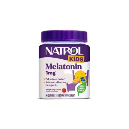 Natrol Kids Melatonin 1mg Gummies, Raspberry Flavor - 60 Gummies